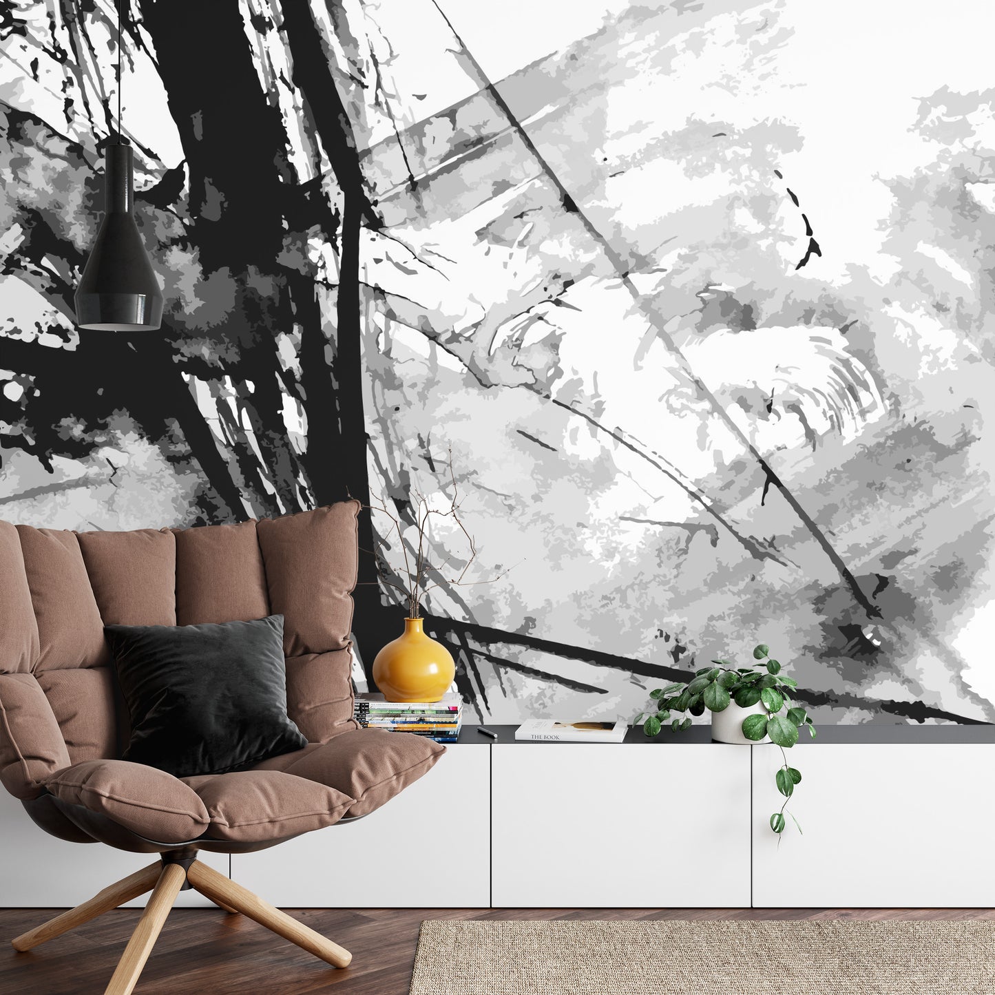 Fototapete Abstract Ink Paint Background