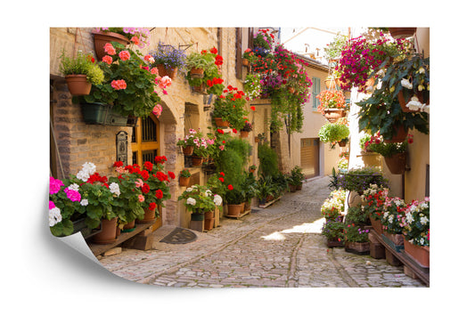 Fototapete Alleen Von Blumen