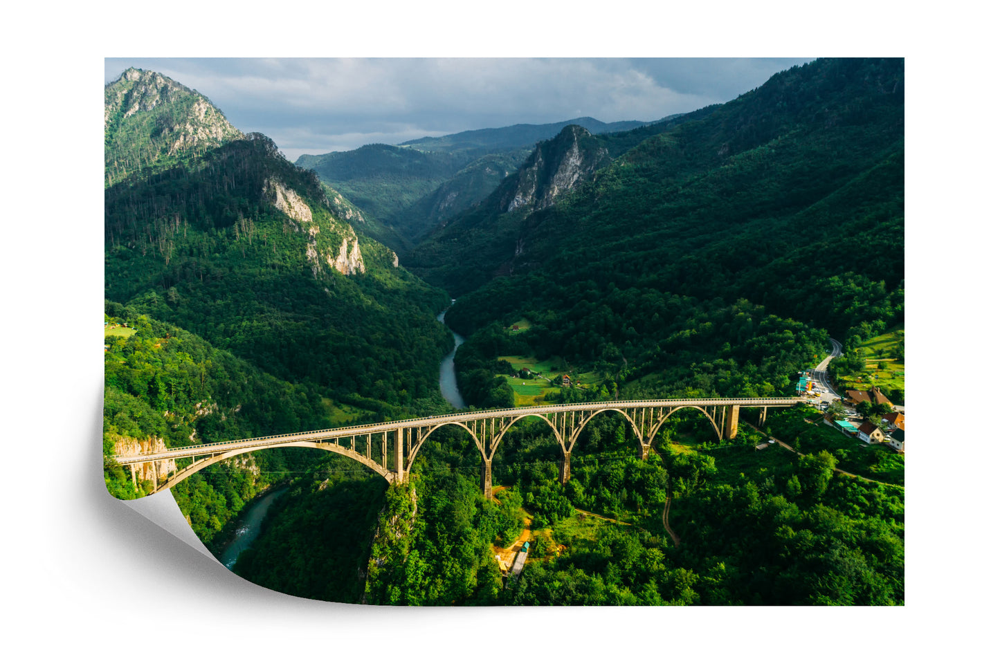 Fototapete 3D-Brücke