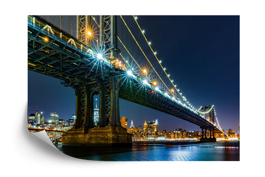 Fototapete Brücke Bei Nacht