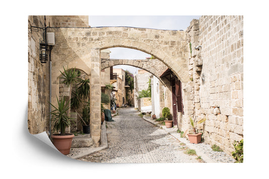 Fototapete Griechische Straße