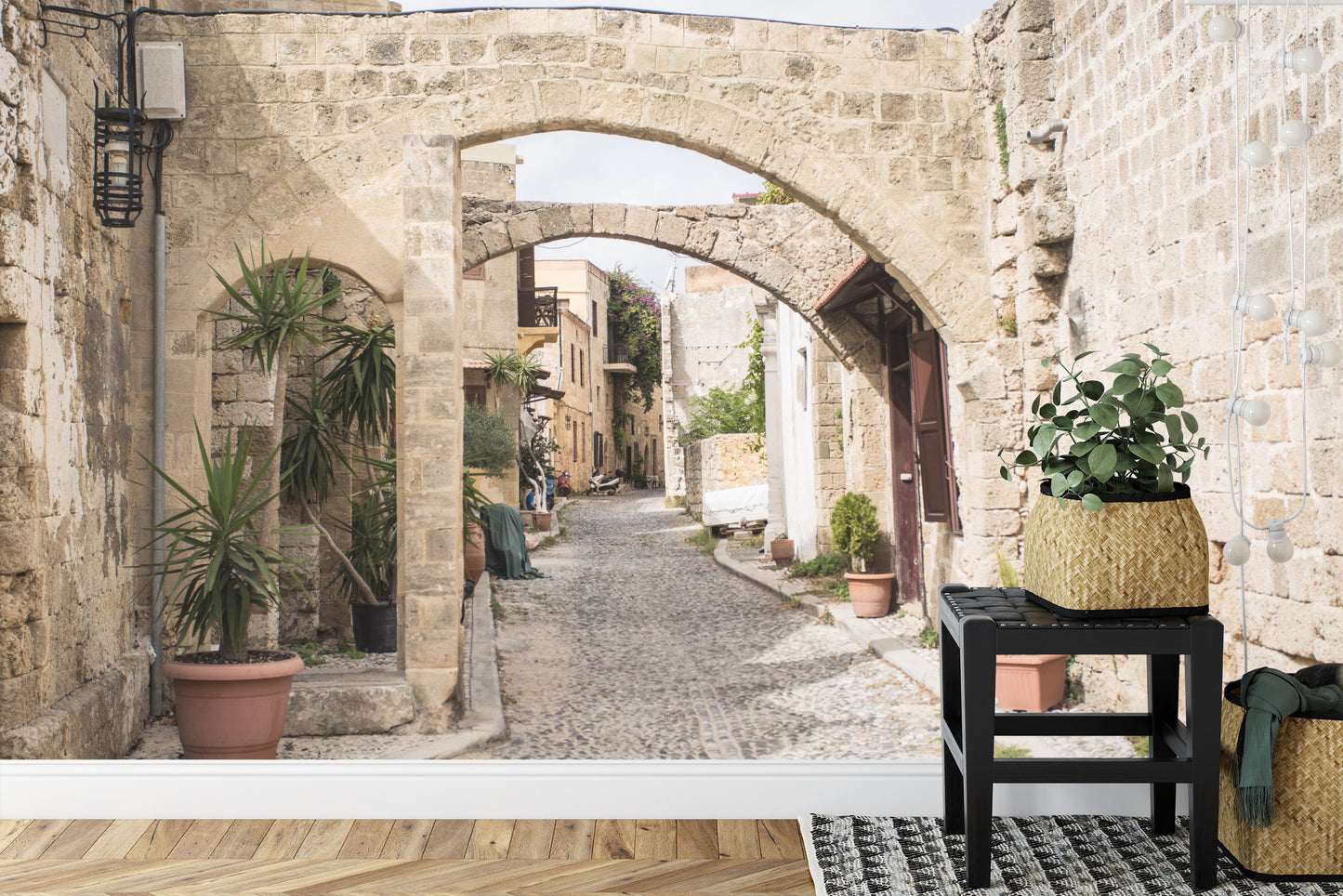 Fototapete Griechische Straße