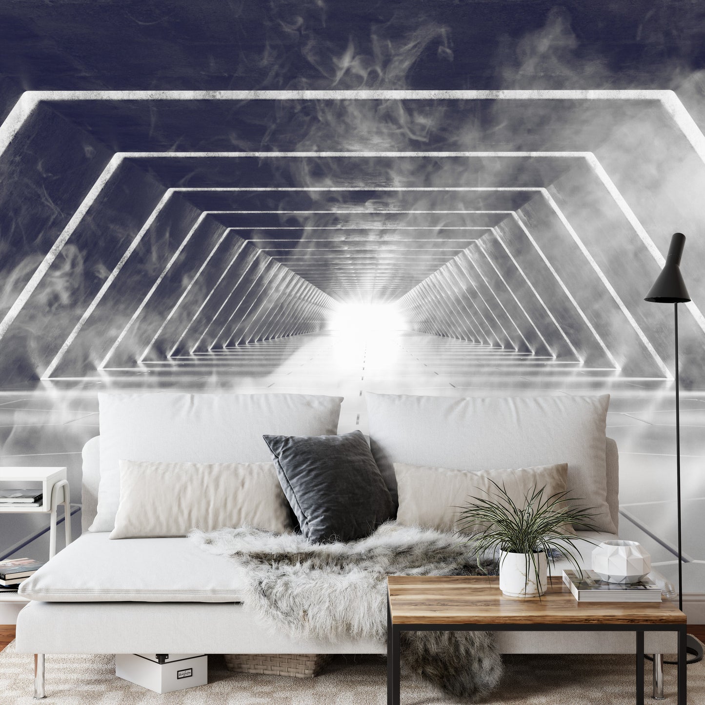 Fototapete 3D Tunnel - Tiefe