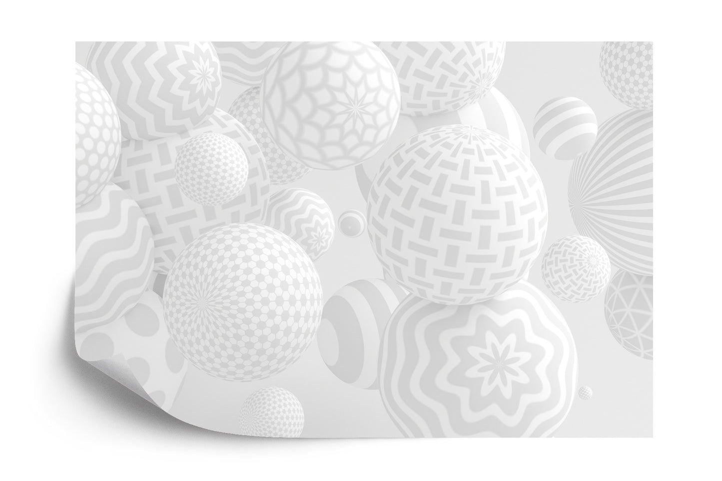 Fototapete Moderne Kugeln 3D