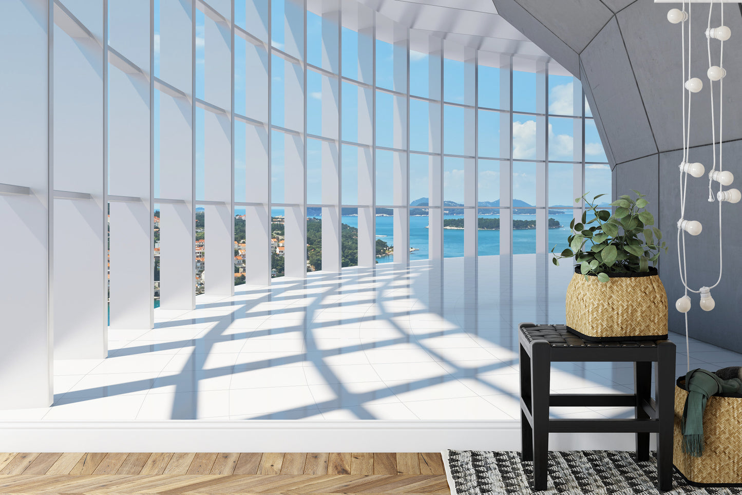 Fototapete 3D Tunnel - Schöne Aussicht