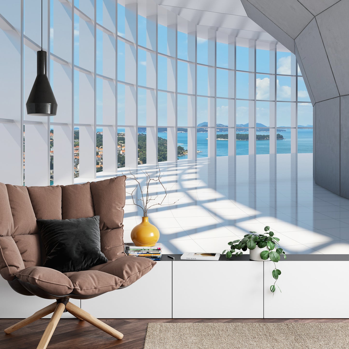Fototapete 3D Tunnel - Schöne Aussicht