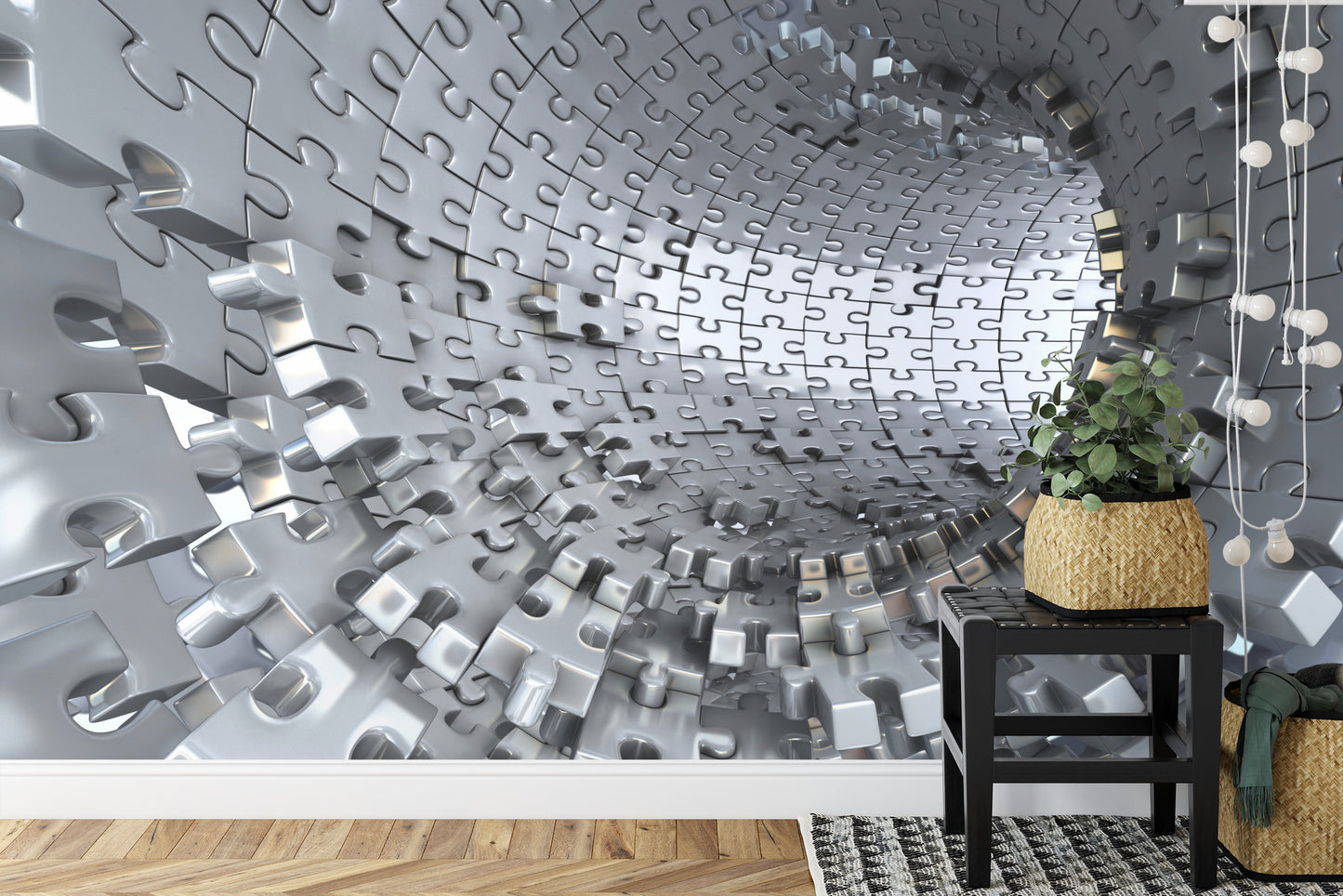 Fototapete 3D Tunnel - Puzzle