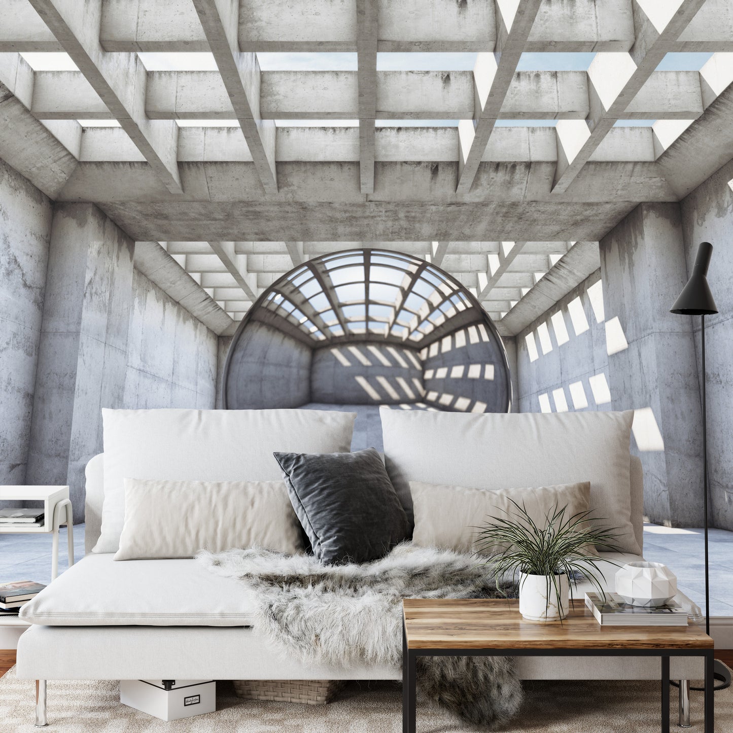 Fototapete 3D Tunnel - Fürs Wohnzimmer