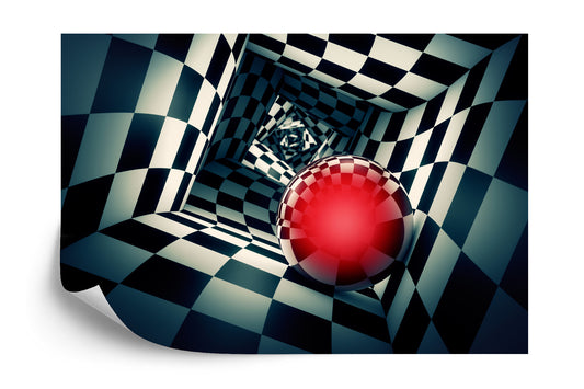 Fototapete Kugel 3D Im Tunnel