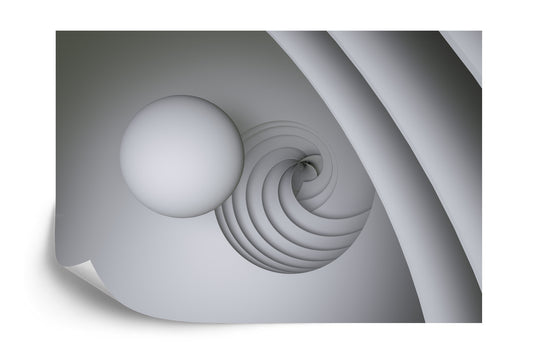 Fototapete Optische 3D-Kugel