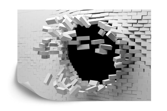 Fototapete Tunnel Aus Ziegel 3D
