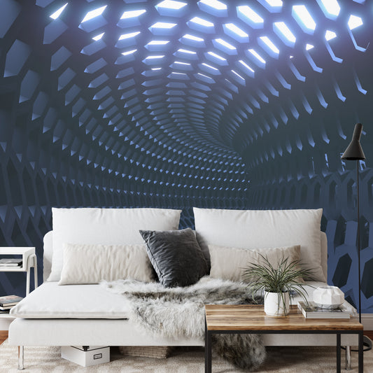 Fototapete 3D Tunnel - Abstraktion