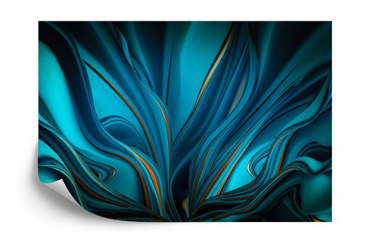 Fototapete Bright Background With A Volumetric Pattern And Print. 3D , 3D Rendering.
