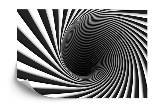 Fototapete Abstract Background Lines Black Hole 3D