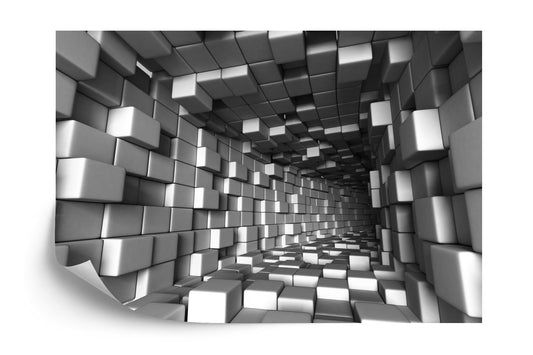 Fototapete Abstract Architecture Tunnel With Light Background