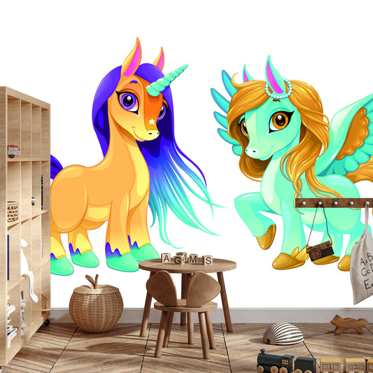 Fototapete Einhorn Und Pegasus