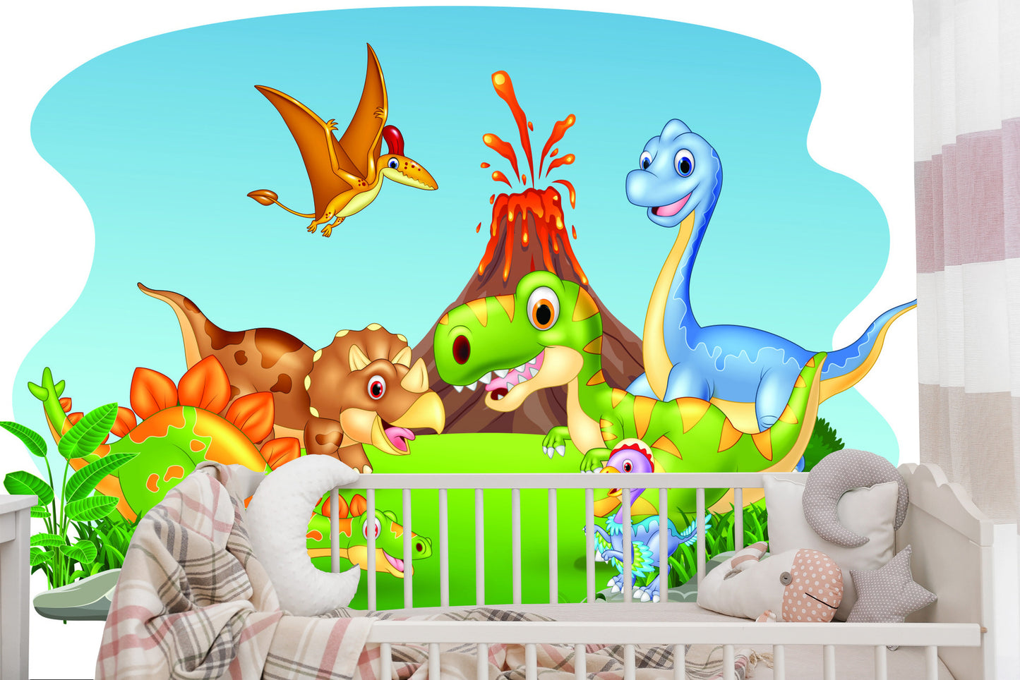 Fototapete Glückliche Dinosaurier