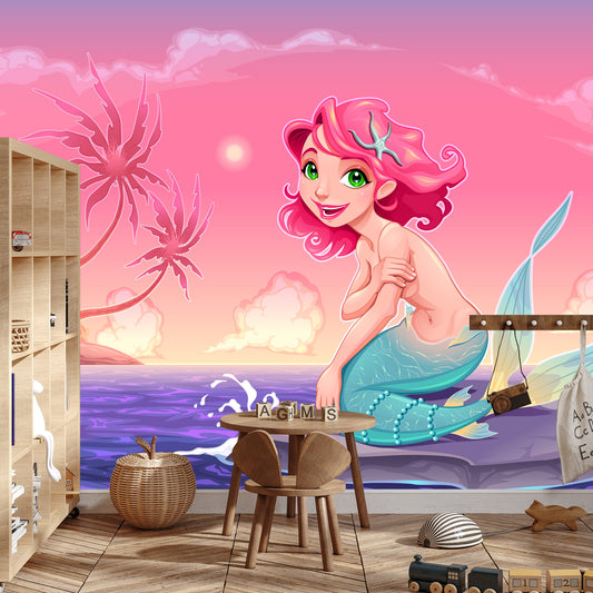 Fototapete Lustige Sirene