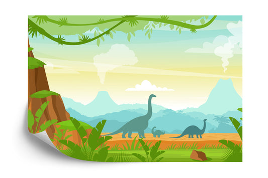 Fototapete Dinosaurier Im Dschungel