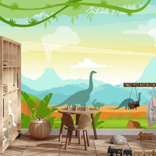 Fototapete Dinosaurier Im Dschungel