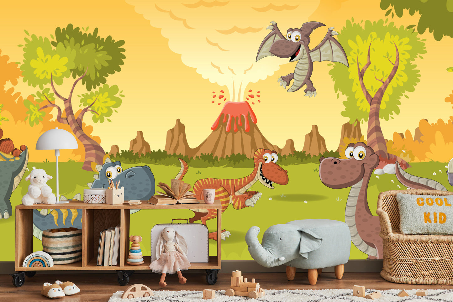 Fototapete Märchenhafte Dinosaurier