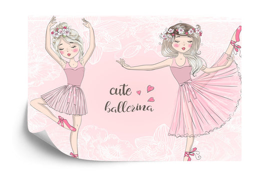 Fototapete Rosa Ballerinas