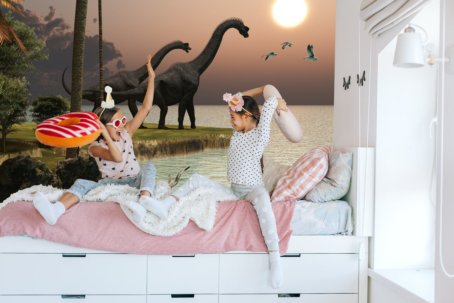 Fototapete Dinosaurier Am Wasser