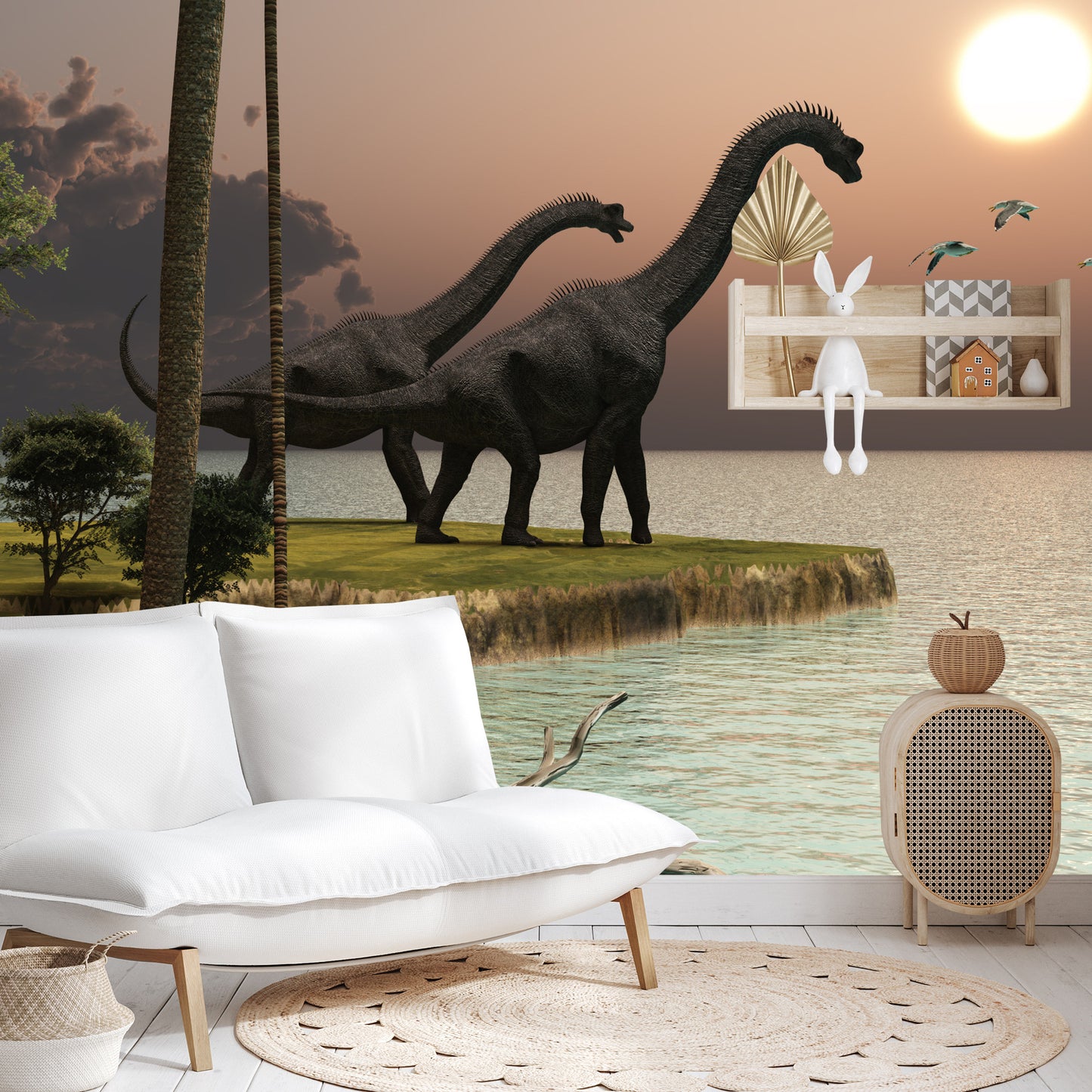 Fototapete Dinosaurier Am Wasser