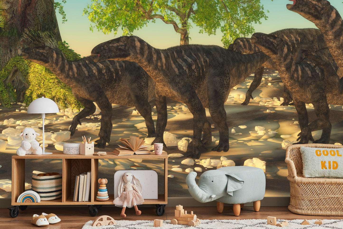 Fototapete Dinosaurier Und Natur