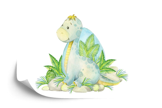 Fototapete Kleiner Dinosaurier Und Natur