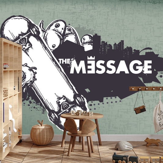 Fototapete Skateboarding-Graffiti-Stil Ve90-60