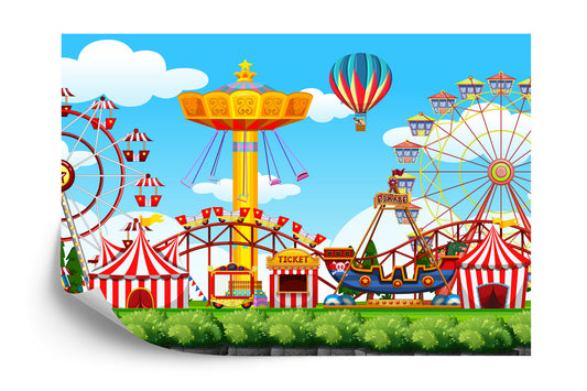 Fototapete Für Kinder - Vergnügungspark 60X90
