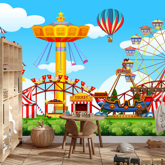 Fototapete Für Kinder - Vergnügungspark 60X90