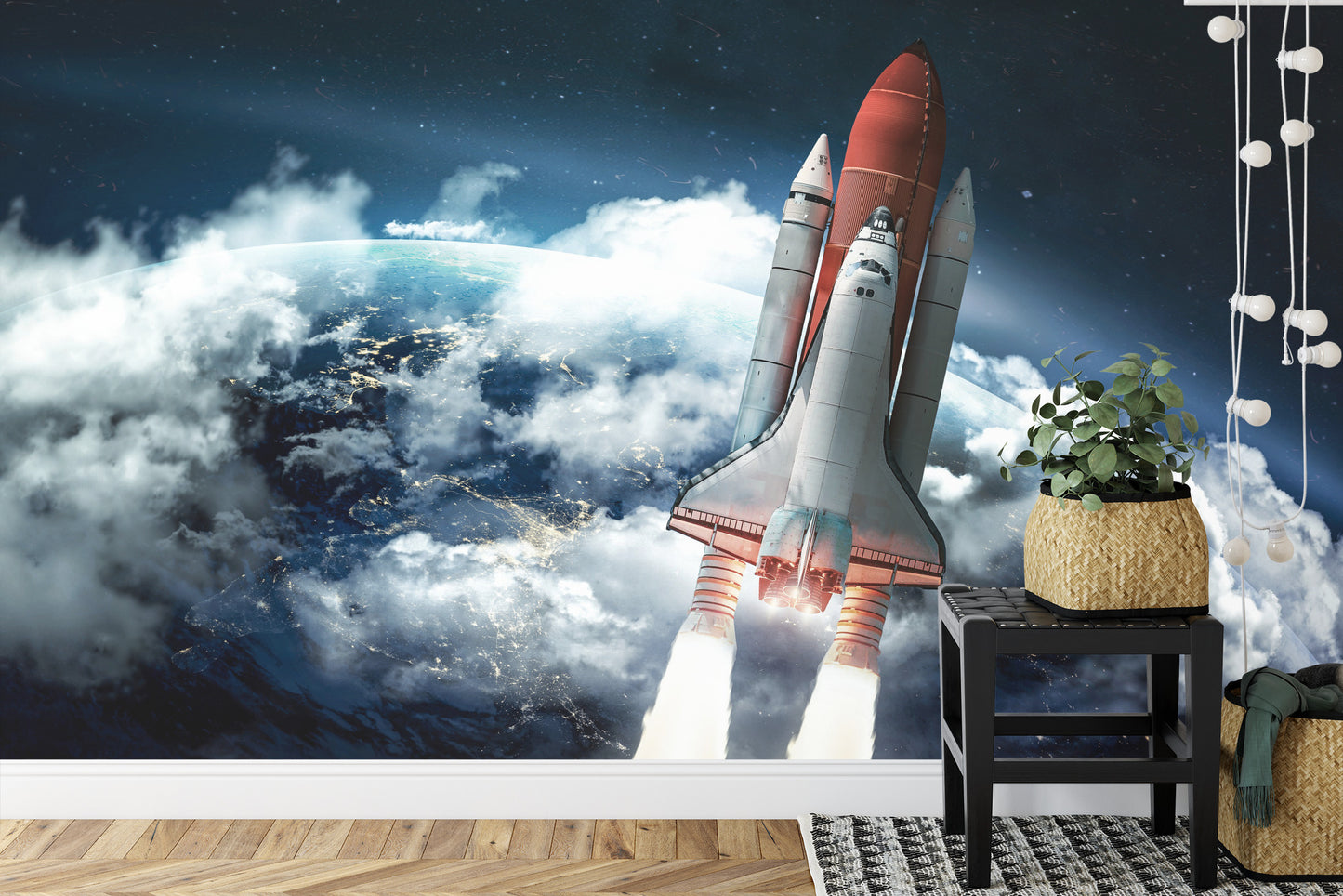 Fototapete Space Shuttle Verlässt Die Erde