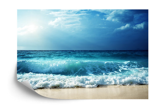 Fototapete Strand-Meer-Wellen