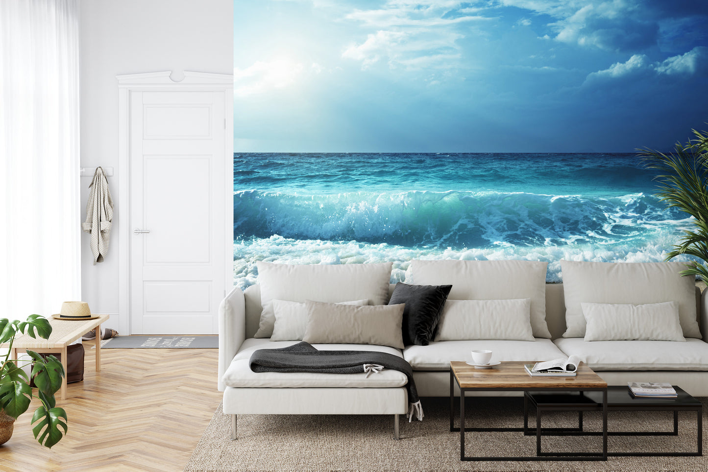 Fototapete Strand-Meer-Wellen