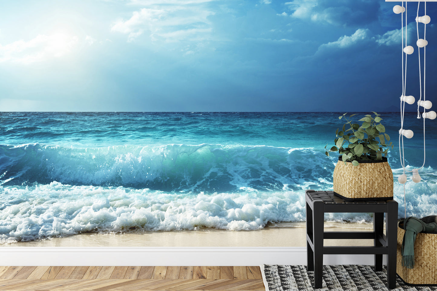 Fototapete Strand-Meer-Wellen