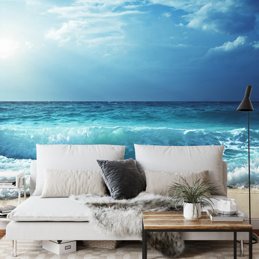 Fototapete Strand-Meer-Wellen