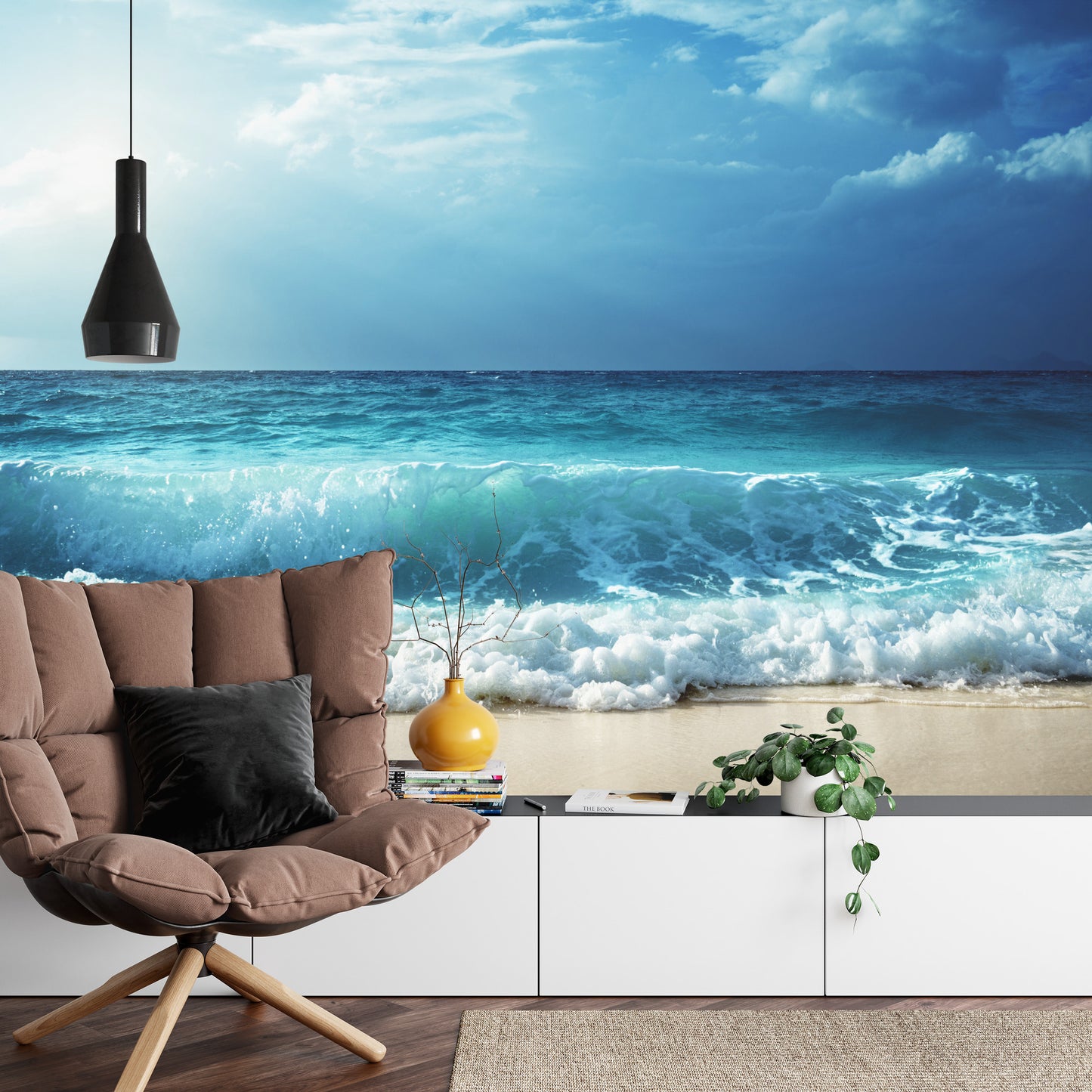 Fototapete Strand-Meer-Wellen