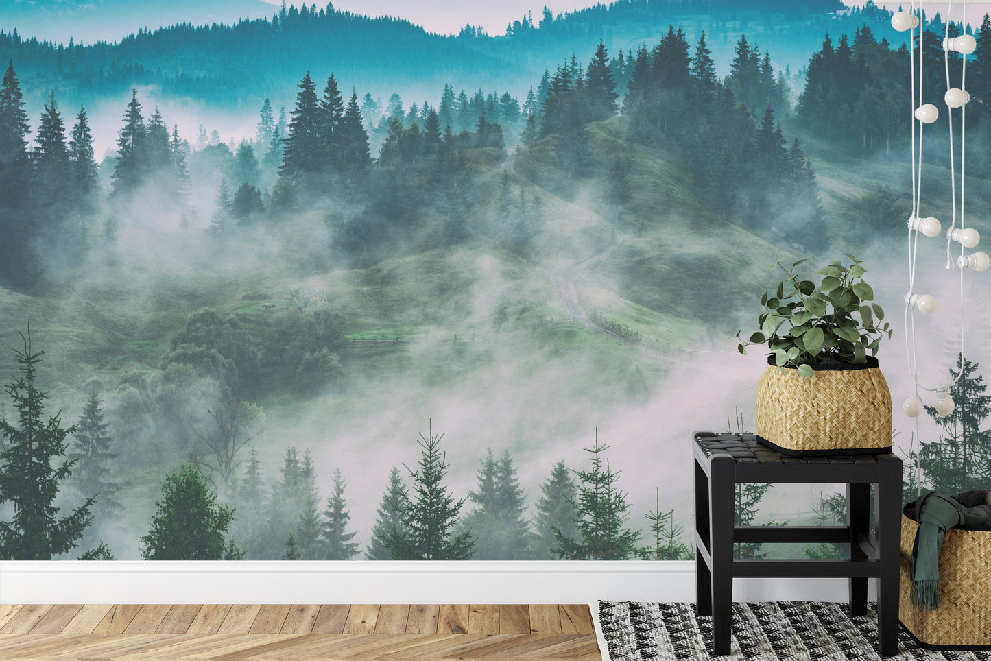 Fototapete Wald Im Nebel