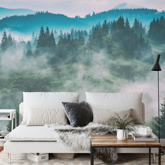 Fototapete Wald Im Nebel