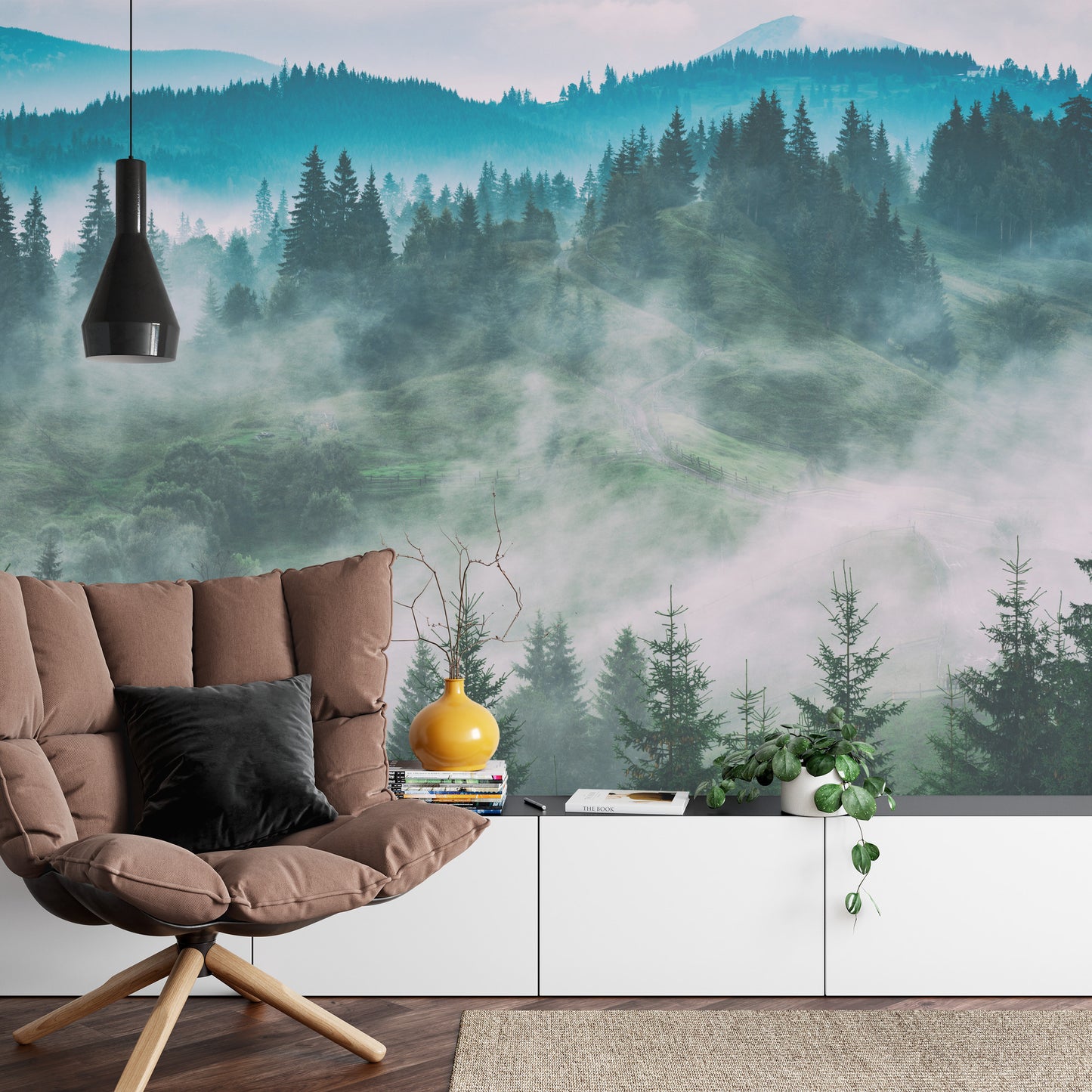 Fototapete Wald Im Nebel