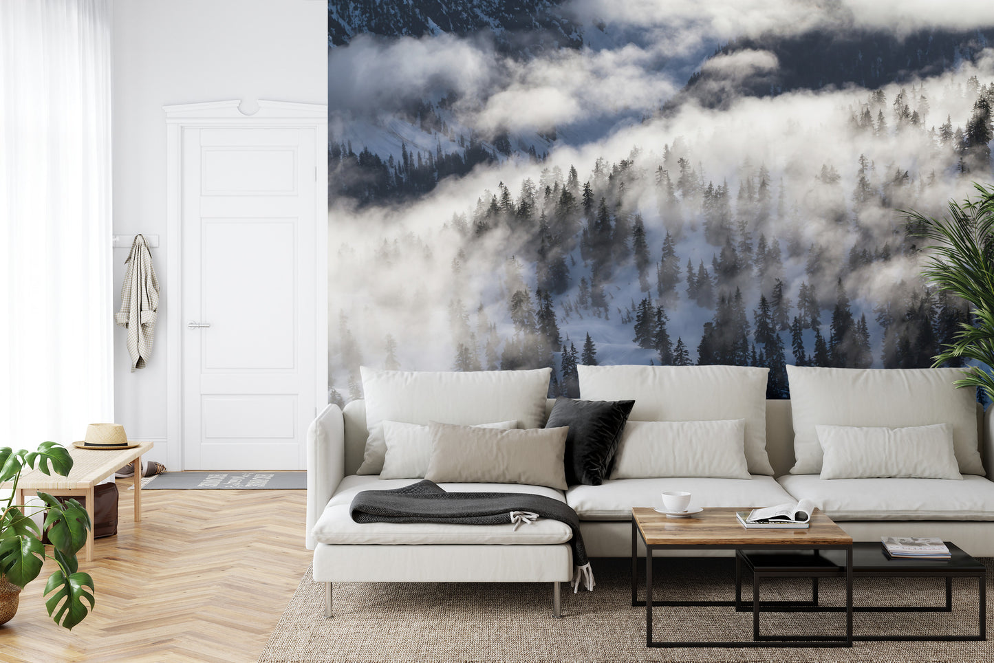 Fototapete Nebliger Wald