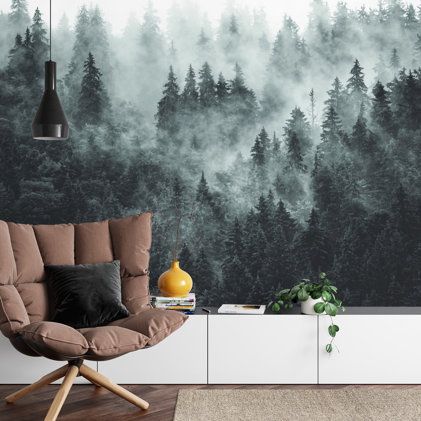 Fototapete Wald Im Nebel
