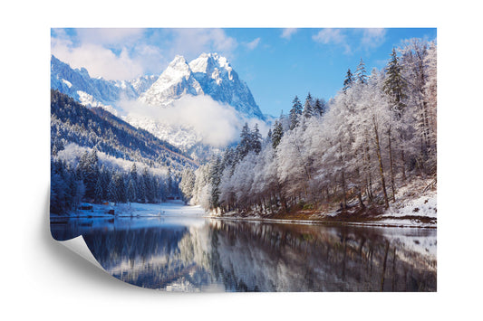 Fototapete Landschaft Berge Winter