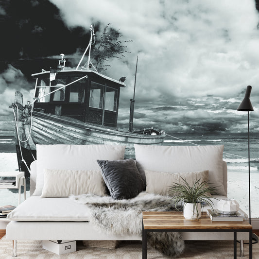 Fototapete Strand Boot