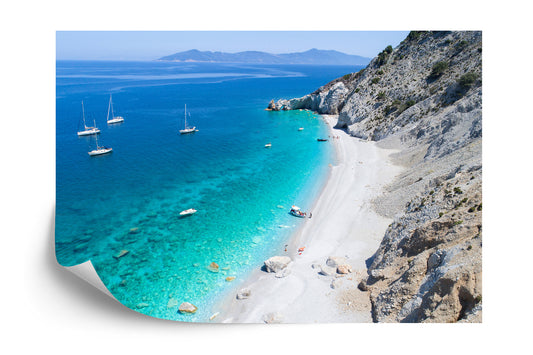 Fototapete Strand Felsen