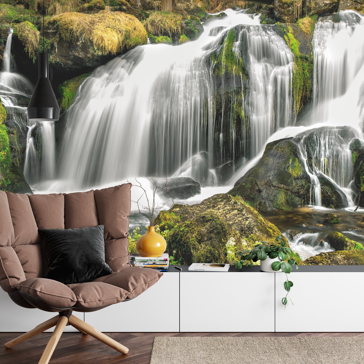 Fototapete Wasserfall Im Wald