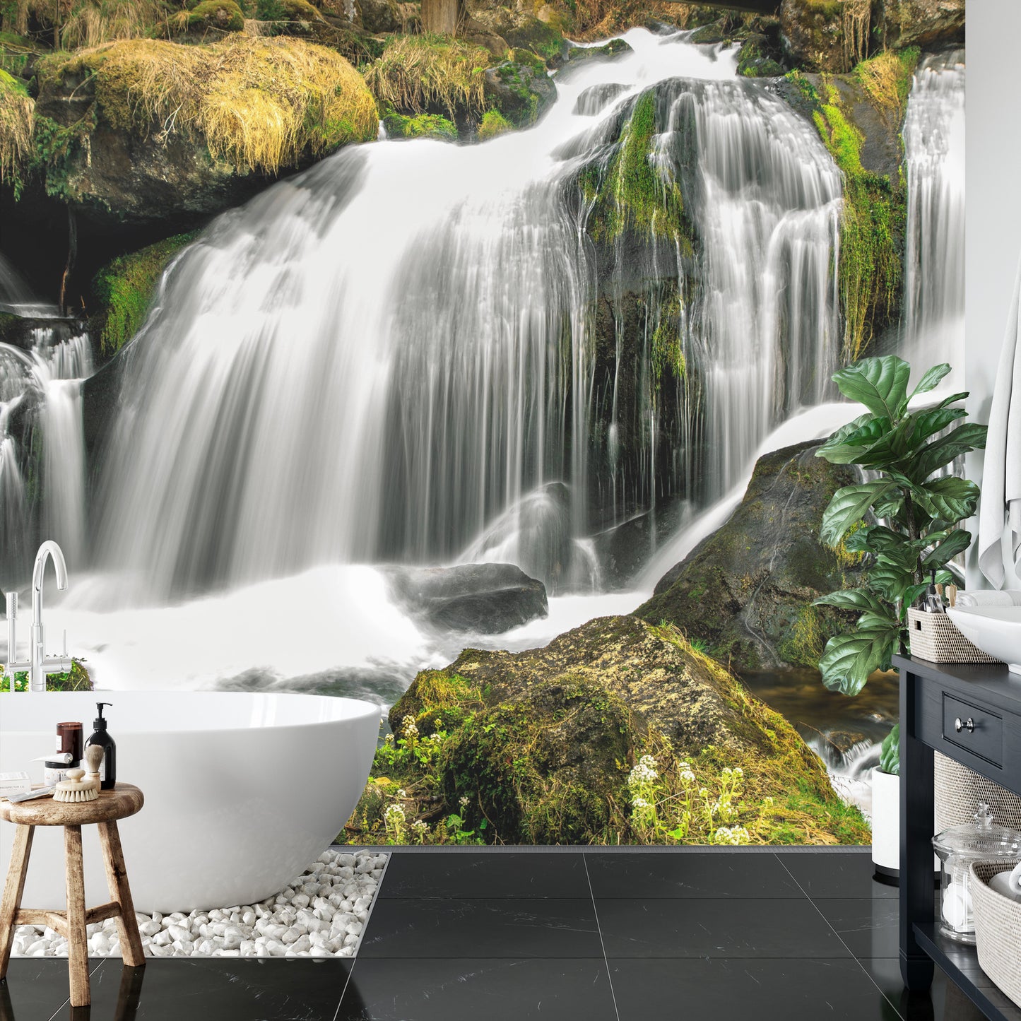 Fototapete Wasserfall Im Wald