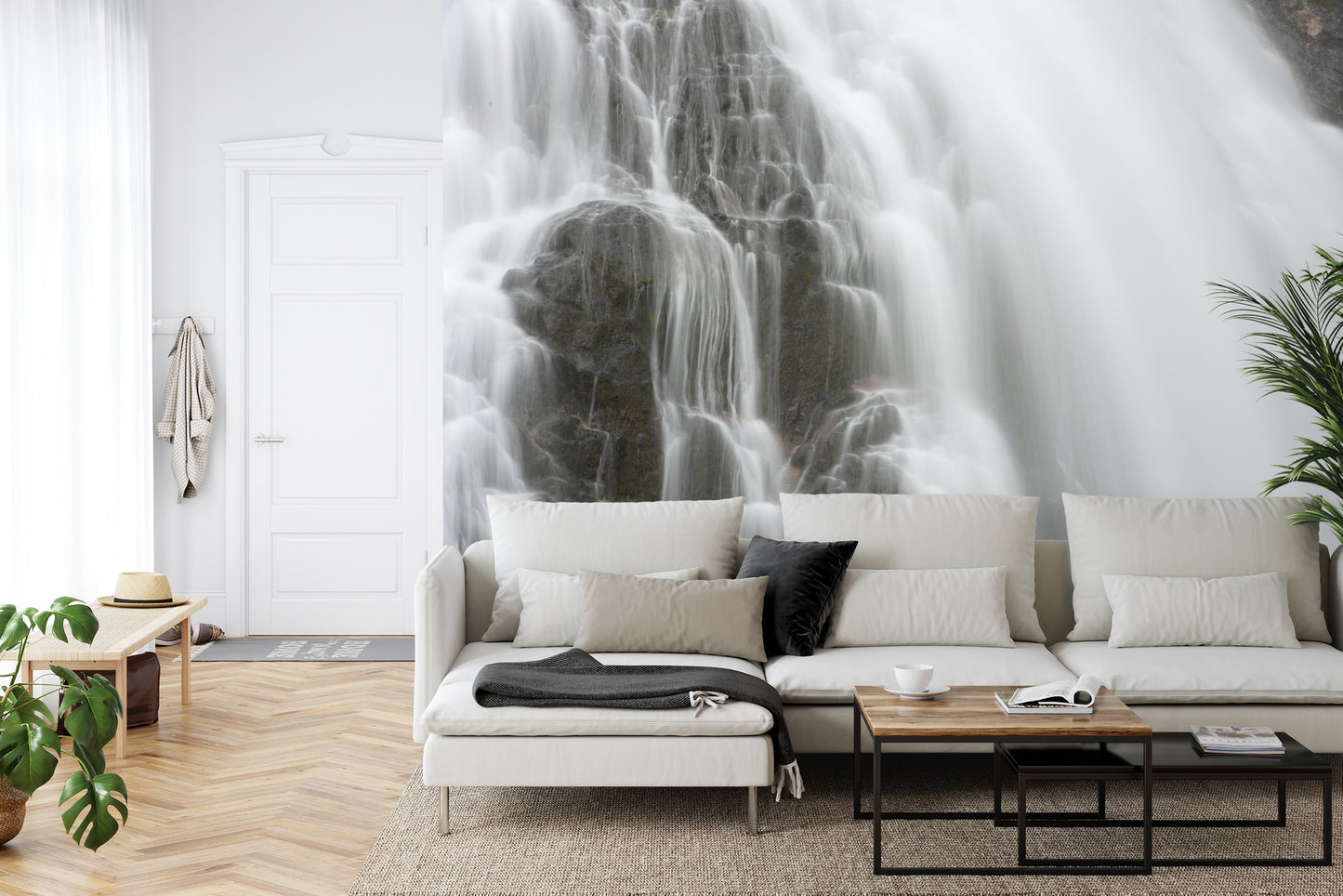 Fototapete Wasserfall Der Felsen